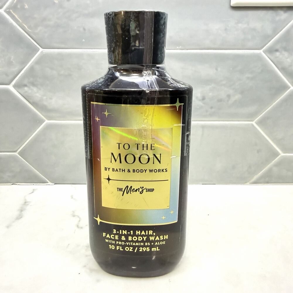 Bath & Body Works To The Moon Men's 3 in 1 Face Hair & Body Wash 10 oz New